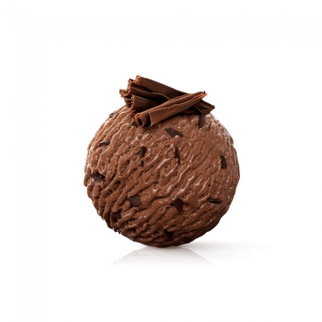 Bola de Sorvete de Chocolate